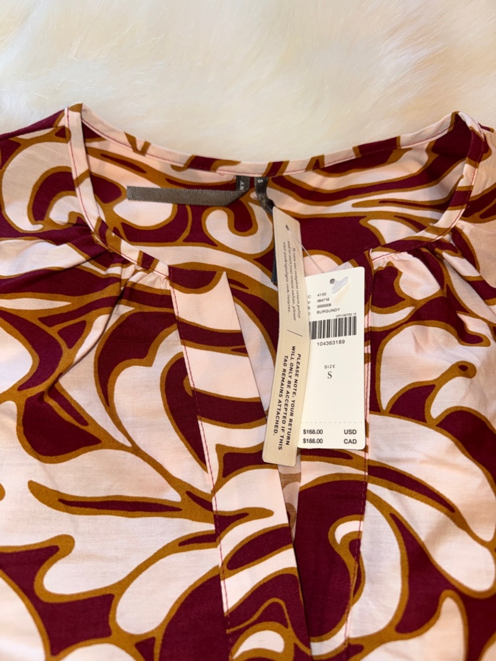 NWT! Anthropologie Somerset maxi dress in burgandy. Size small - Picture 5 of 8
